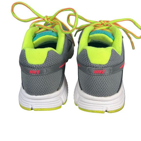 Nike Revolution 554900-026 Gray Neon Green Pink Running Shoes Women’s 7.5 - Picture 4 of 9